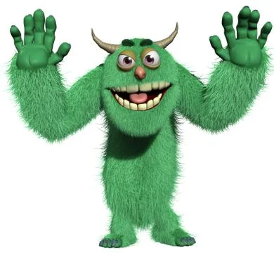 3d cartoon monster Stock Illustration