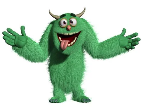 3d cartoon monster Stock Illustration