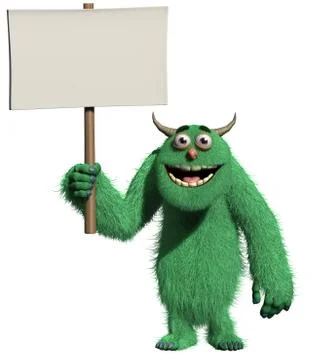 3d cartoon monster Stock-Illustration