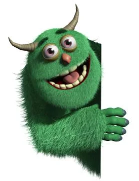 3d cartoon monster Stock-Illustration