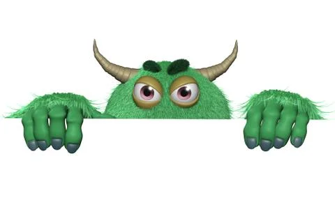3d cartoon monster 스톡 일러스트