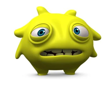 3d cartoon monster Stock-Illustration