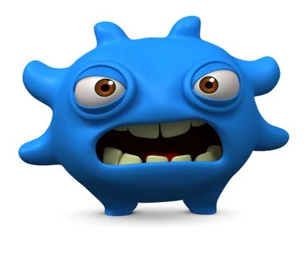 3d cartoon monster Stock-Illustration