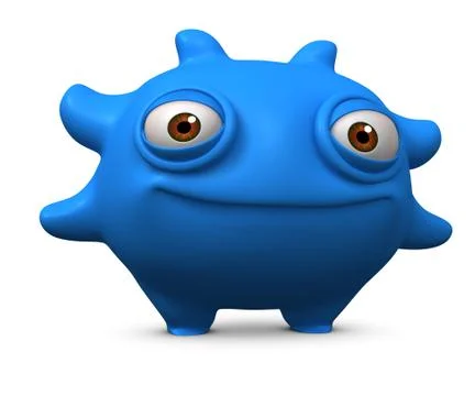 3d cartoon monster Stock-Illustration