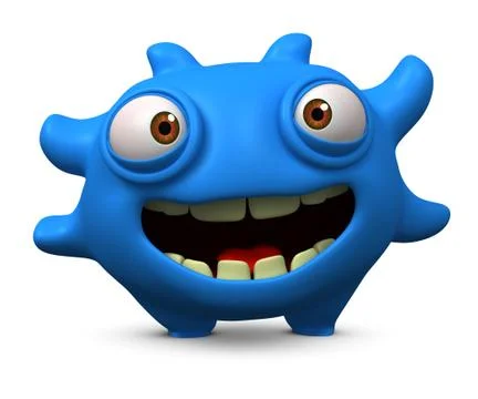 3d cartoon monster Stock-Illustration