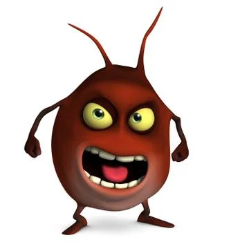 3d cartoon monster Stock-Illustration
