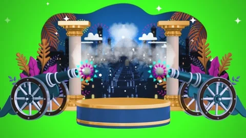 3d Cartoon Moslem Activity in Ramadan, islamic or ramadan momentum Stock Footage 238374064