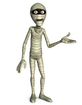 3d cartoon mummy Stock-Illustration