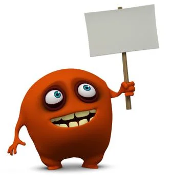 3d cartoon mutant Stock-Illustration