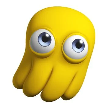3d cartoon octopus Stock Illustration