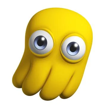 3d cartoon octopus Stock-Illustration