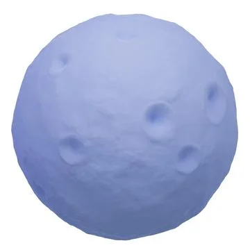 3d cartoon render of moon 스톡 일러스트