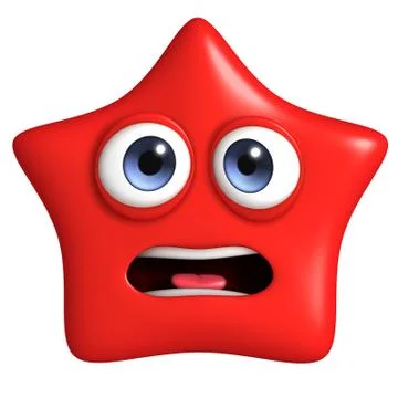 3d cartoon star Иллюстрация