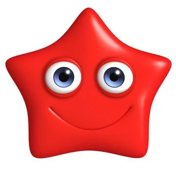 3d cartoon star 스톡 일러스트