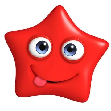3d cartoon star 스톡 일러스트