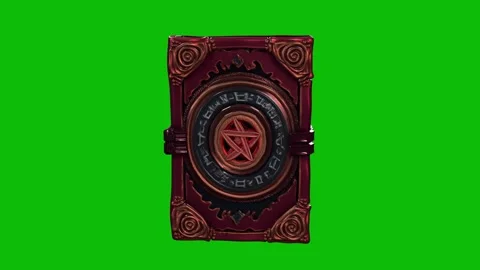 3D cartoon-style fantasy magic spell book 6 with details, spinning, scaling up Stock Footage 320571760