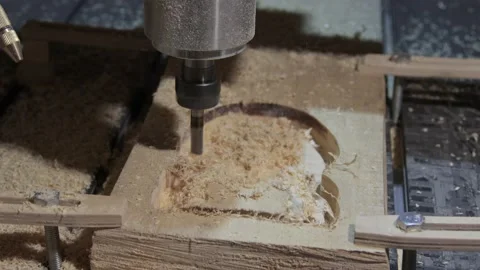 3D carving engraving machine in action Stock Footage 141120781