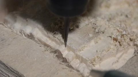 3D carving engraving machine in action Stock Footage 141121234