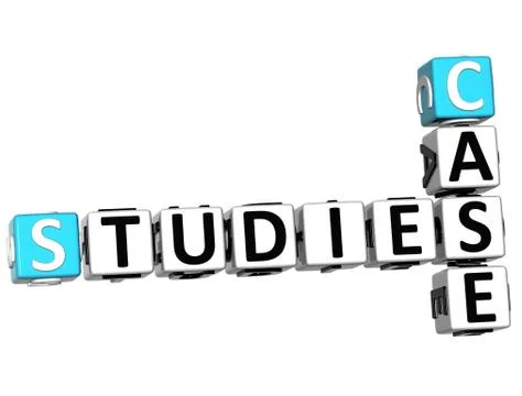 3d case studies crossword Stock Illustration