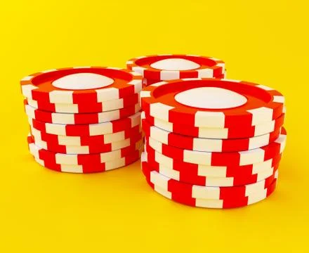 3d casino chips Stockillustratie