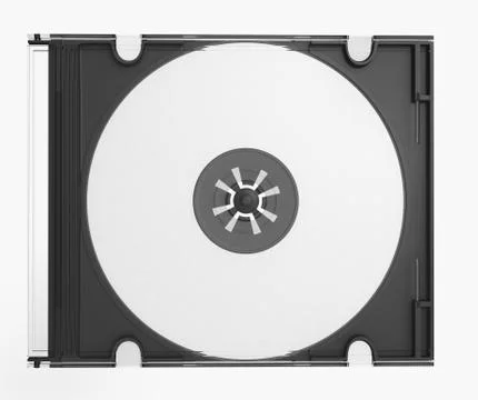 3D CD cover on white background Stock Illustration