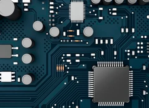 3d Central Computer Proccesors CPU. 스톡 일러스트