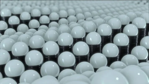 3D Ceramic Balls Stock Footage 282195718