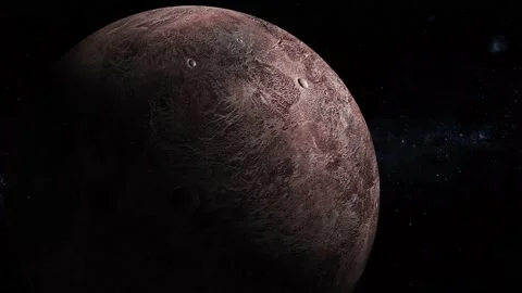 3d Ceres fictional planet view star space Stock Footage 221905148