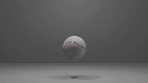 3D CG Ball Fall Bright Stock Footage 238971775