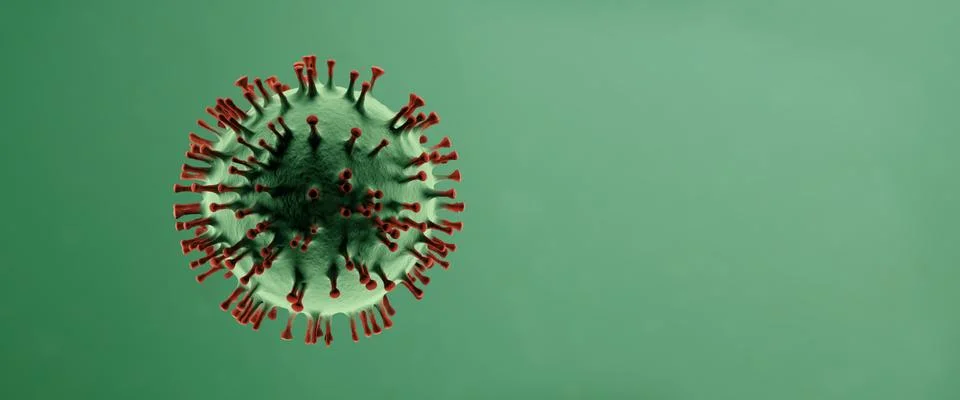 3D cgi digital render concept illustration of COVID-19 coronavirus Stock Illustration