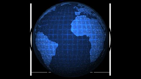 3D CGI World Spinning Loop Stock Footage 116363295