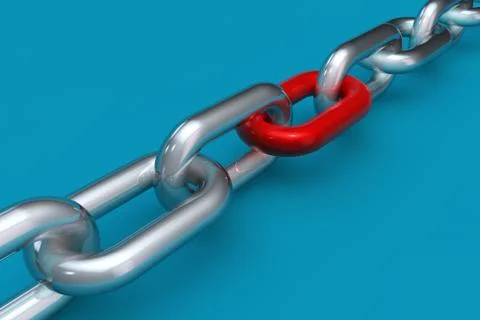 3d chain Stock-Illustration