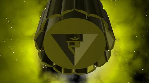 3D Chakra Symbol  Solar Plexus Stock Illustration