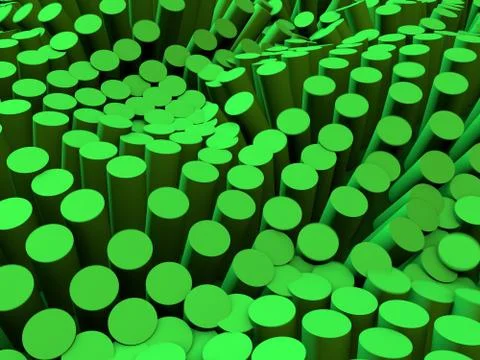 3D Chaotic Shapes Stock Illustration