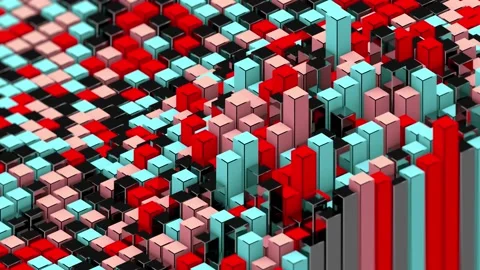 3D Chaotic Waves Loop 스톡 동영상 158956440