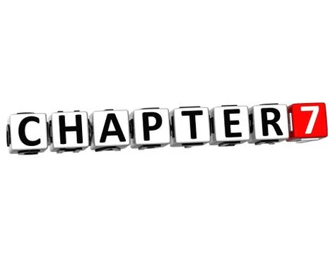 3d chapter button click here block text Stock Illustration