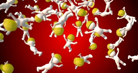 3d character cartoon hard hat Video stock 103421645