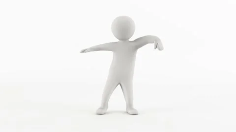 3D character dance animation Stock Footage 133529070