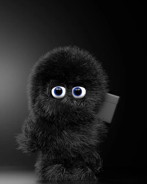 3d character dancing with gift	 Video stock 290245315