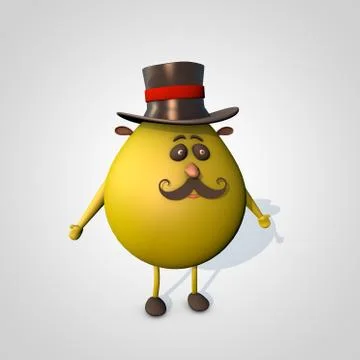 3D character Stock Illustration