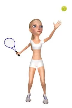 3d character Illustrazione stock