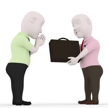 3d character man. Stock Illustration