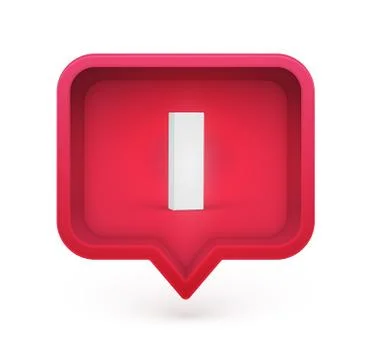 3D character in a speech bubble, vector illustration Stock Illustration