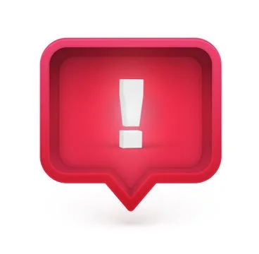 3D character in a speech bubble, vector illustration Stock Illustration