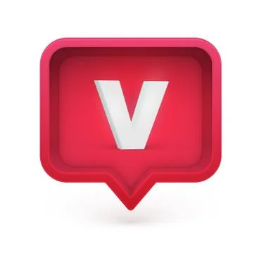 3D character in a speech bubble, vector illustration Stock Illustration