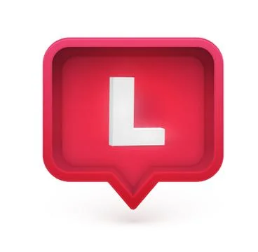 3D character in a speech bubble, vector illustration Stock Illustration