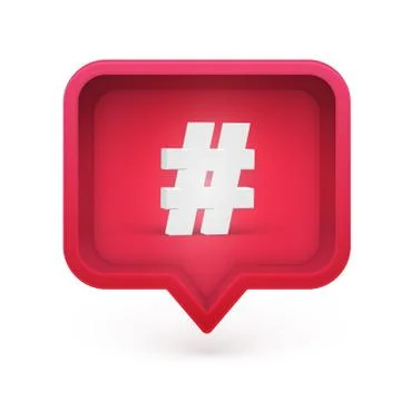 3D character in a speech bubble, vector illustration Stock Illustration