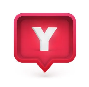 3D character in a speech bubble, vector illustration Stock Illustration