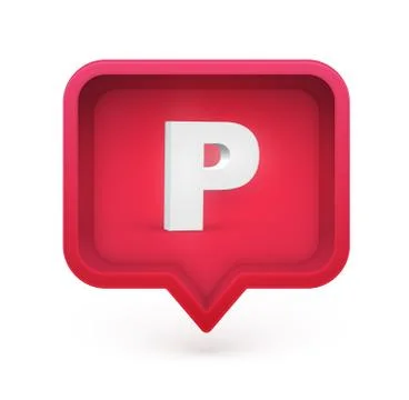 3D character in a speech bubble, vector illustration Stock Illustration