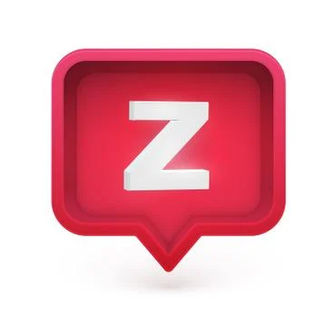 3D character in a speech bubble, vector illustration Stock Illustration